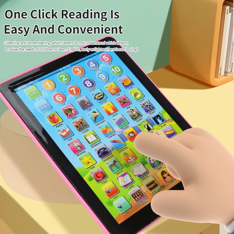 Kids Learning Pad/Tablet Interactive Toddler Toys with Words Numbers Alphabets Music Electronic Educational Toy for Preschool, learning toys,kids tablet