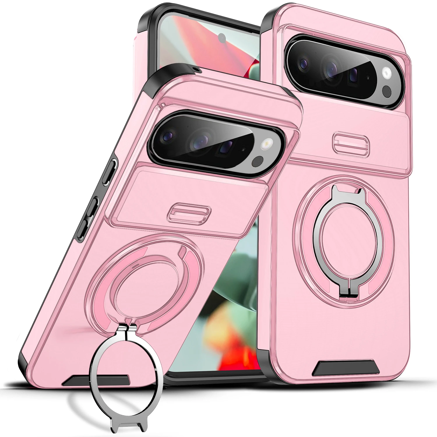Premium Shockproof Armor Case with Anti-fall Support and Car Mount Feature