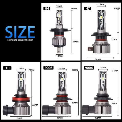 E2 Canbus LED 헤드라이트 안개등 전구, H4 9003 H7 H1 H3 9005 HB3 9006 HB4 H8 H9 H11 H16JP 9012 HIR2 880 881 H27, 30000LM, 2 개 2