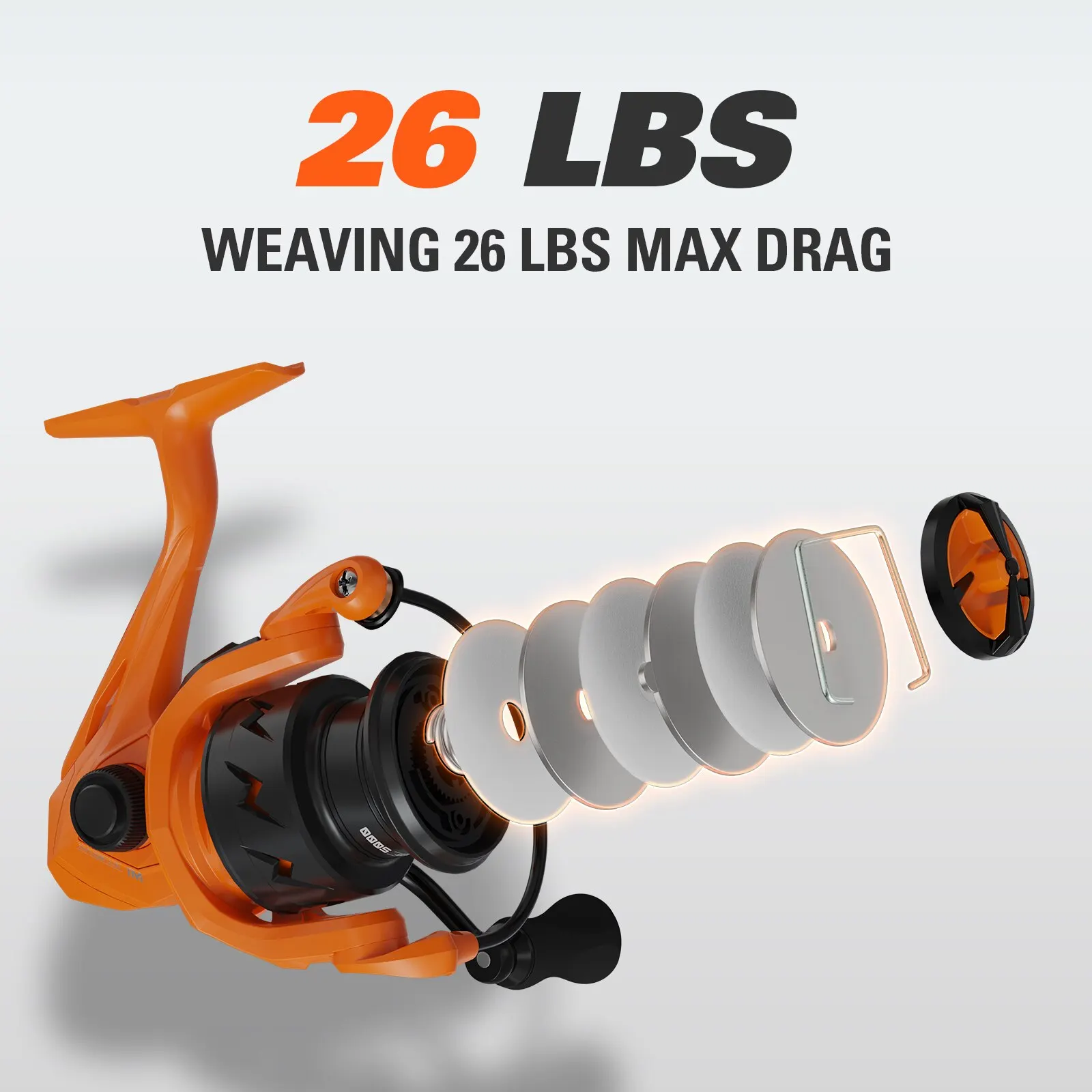 HANDING Spinning Fishing Reel 12KG Max Drag 5.2:1 Gear Ratio 7+1BB Long Casting Fishing Reel 2000~6000 Serious 3 Styles