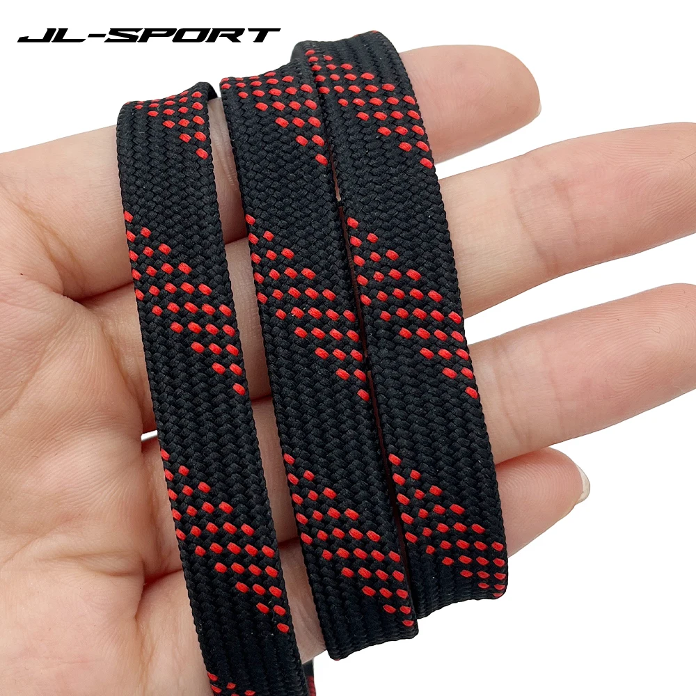 Ice Hockey Skate Laces Reinforced Waxed Tip Hockey Accessorie Dual Layer Braid 84-120in For Ice Skates Shoe Sports Parts hockey skate laces