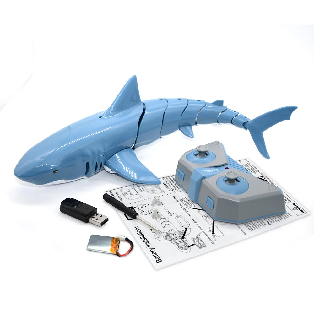 Jouet requin télécommandé pour enfants, robots animaux RC, requins électriques, jouets pour enfants pour garçons, piscine d'été, voitures d'eau, poisson du soleil