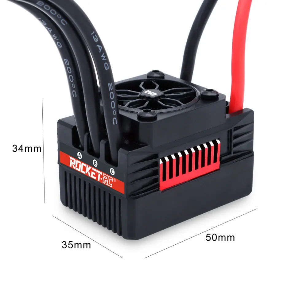 Rocket V2 Waterproof 3660 4250KV 3660KV 3200KV 2800KV Brushless Motor 90A 60A ESC Combo Set for 1/8 1/10 RC Car Tank Vehicle