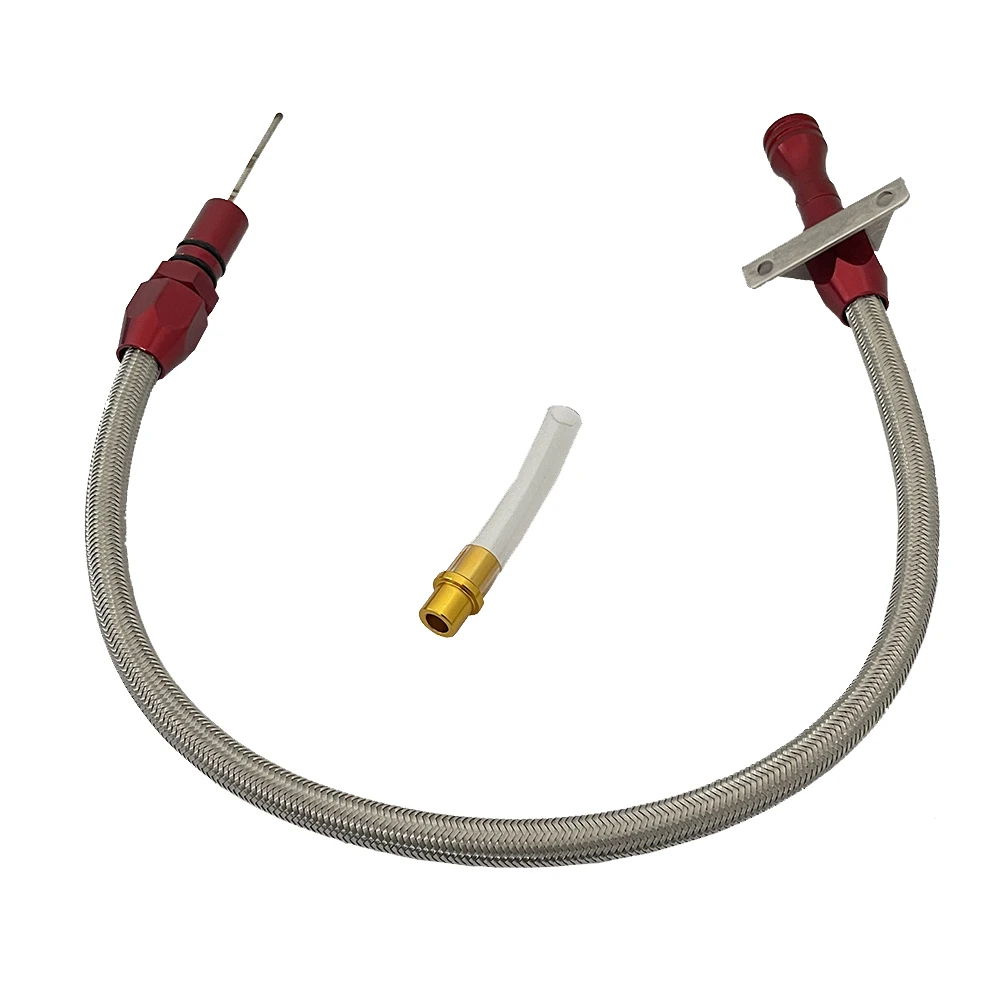RESO Flexible Stainless Transmission Dipstick TH350 TH400 For GM Chevy TH-400 TH-350 Turbo SBC BBC 350 400