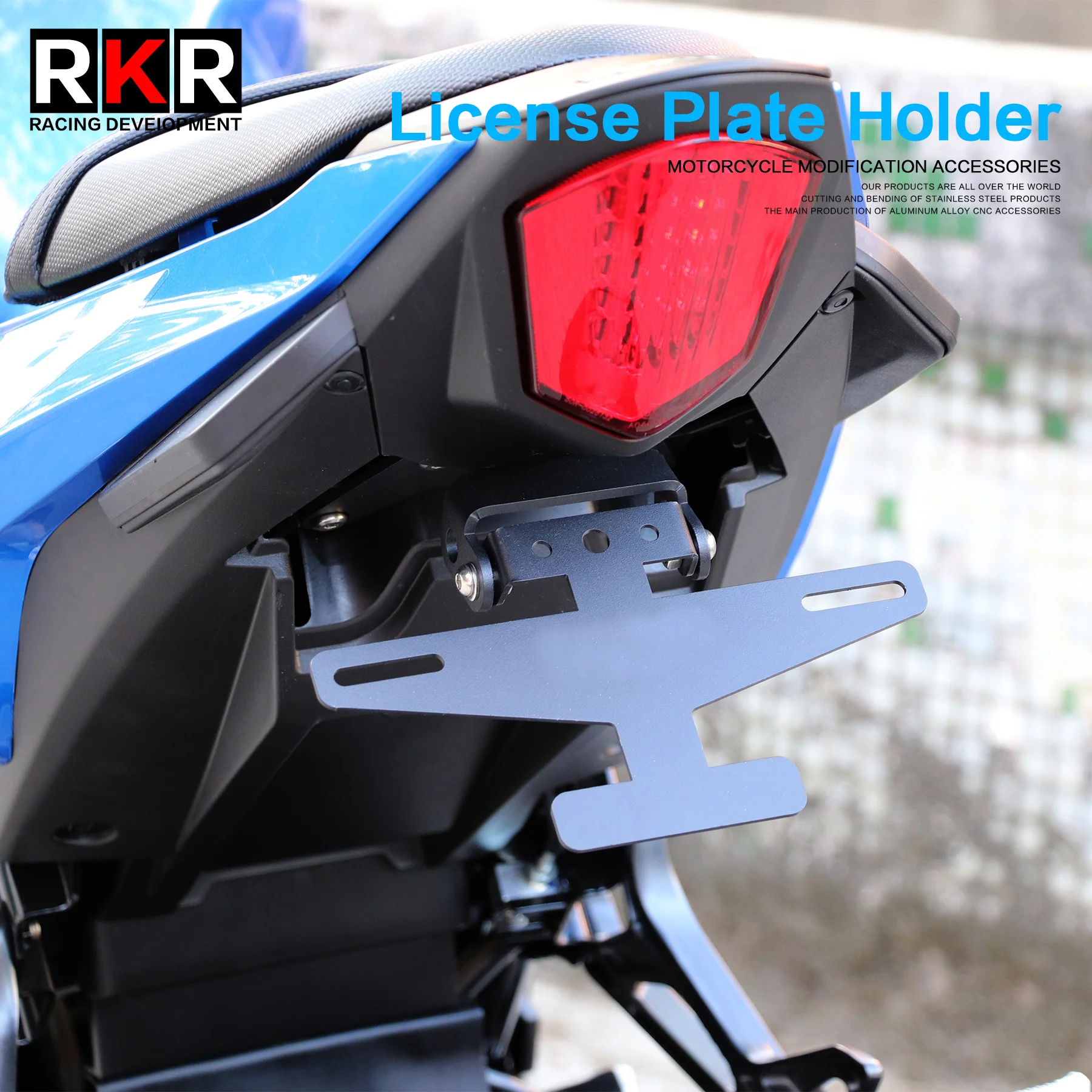 

Motorcycle License Plate Mount Holder Tail Tidy Fender Eliminator with LED Light Accessories for SUZUKI GSX250R GSX250 GSX 250R