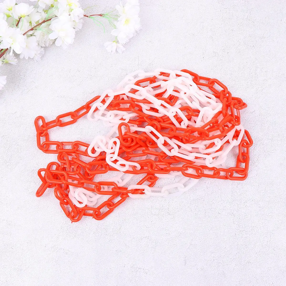 Chain Link Fence Parts Chains Belt Strap Accessories Decorative for Hanging Red
