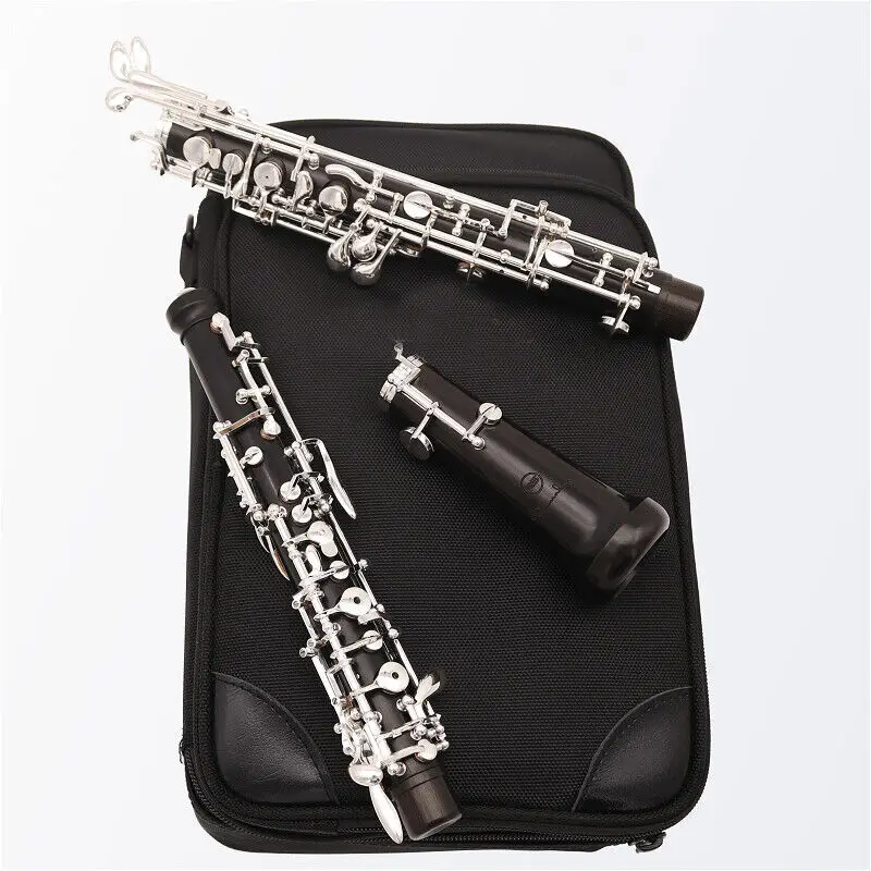 Full or semi automatic Oboe C Key Ebony Wood Top Grade Wooden Silier Keys Good Sound For Professional Player