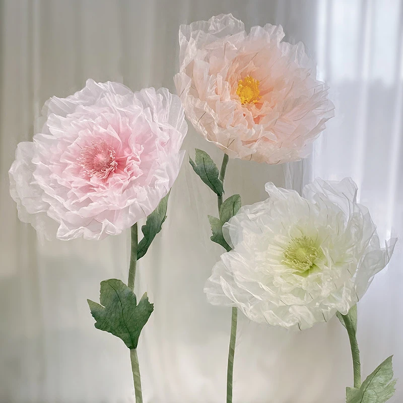 Wedding Decor Props Large Electric Openable Artificial Flowers Shopping ...
