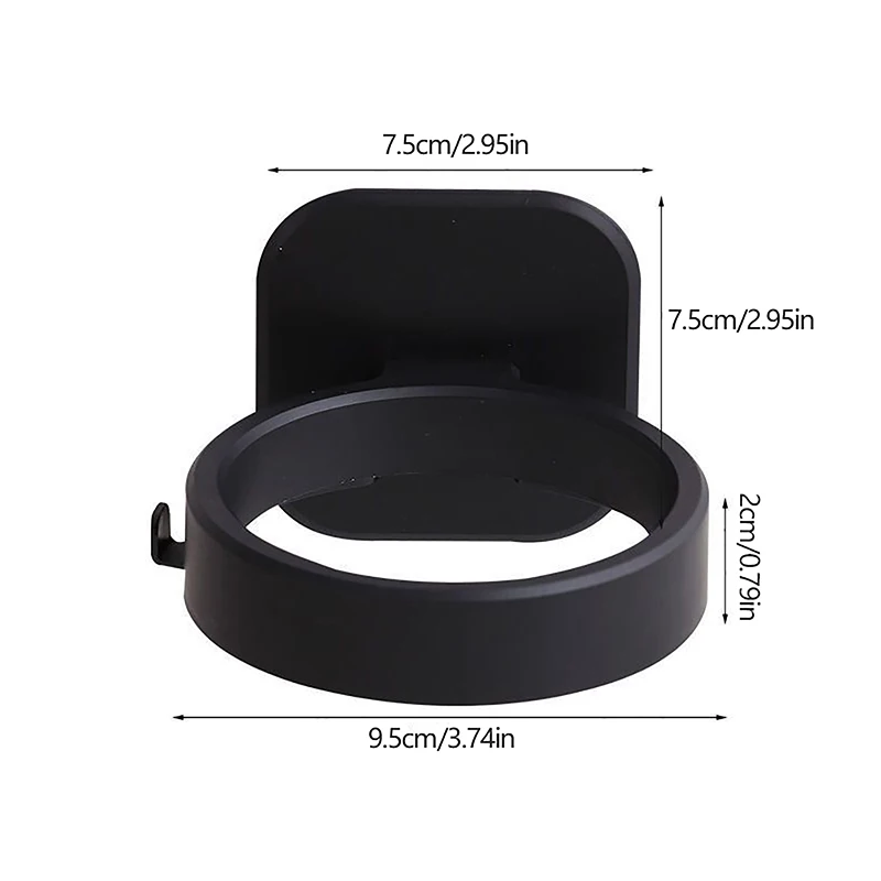Bathroom No Drilling Wire Hanger Strong Adhesive Storage Hair Dryer Holder Wall Mounted Shelf With Strong Back Glue Straightener