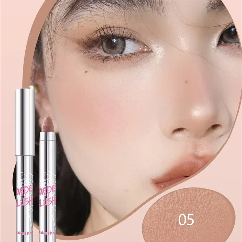 6 Farben Sweet Blush Stick – vielseitig einsetzbar für Augen und Wangen – Creme-Lidschattenstift – langanhaltend, wasserfest – Rouge-Stift – Make-up für Mädchen_voghion.com