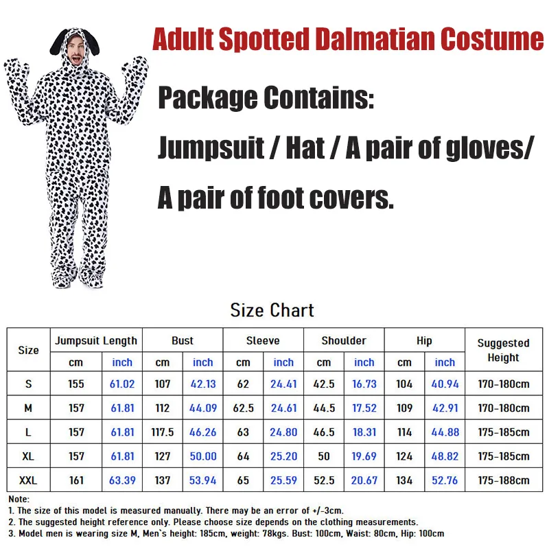 Combinaison Chien Dalmatien Adulte – photo 9