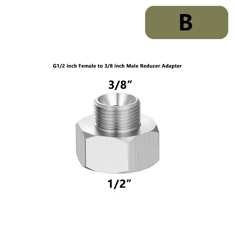 NPT Male To Female Adapter Fittings - 1/4", 3/8", 1/2", 3/4" To 1/8", 1/4", 3/8" NPT
