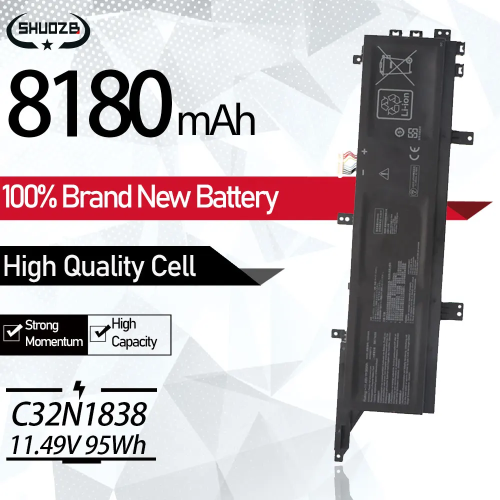 

Новинка C32N1838 0B200-03460100 Аккумулятор для ноутбука ASUS ProArt StudioBook Pro X W730 W730G5T W730G2T W730G1T 11,49 V 95Wh Бесплатные инструменты