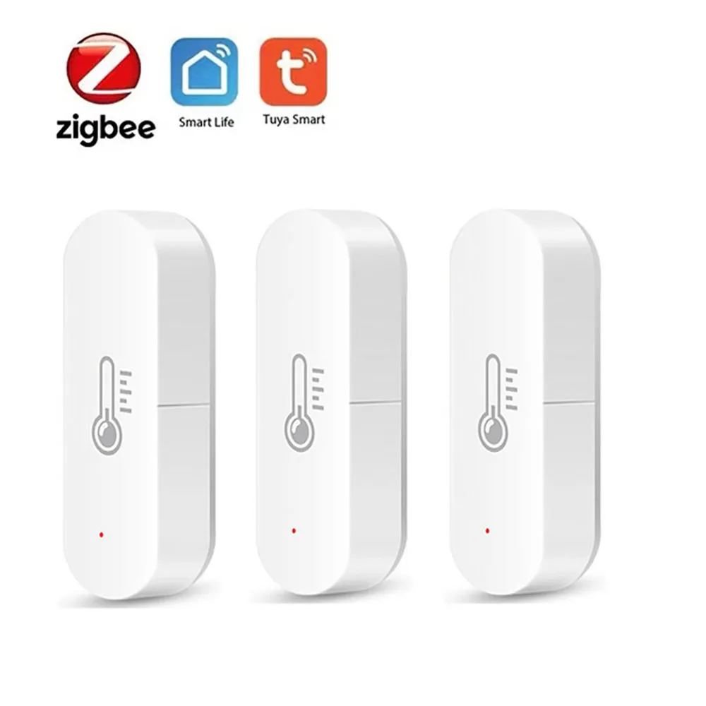 

Tuya ZigBee Temperature and Humidity Sensor Smart Home Home Connected Thermometer Works with Smart Life Alexa Google Assistant