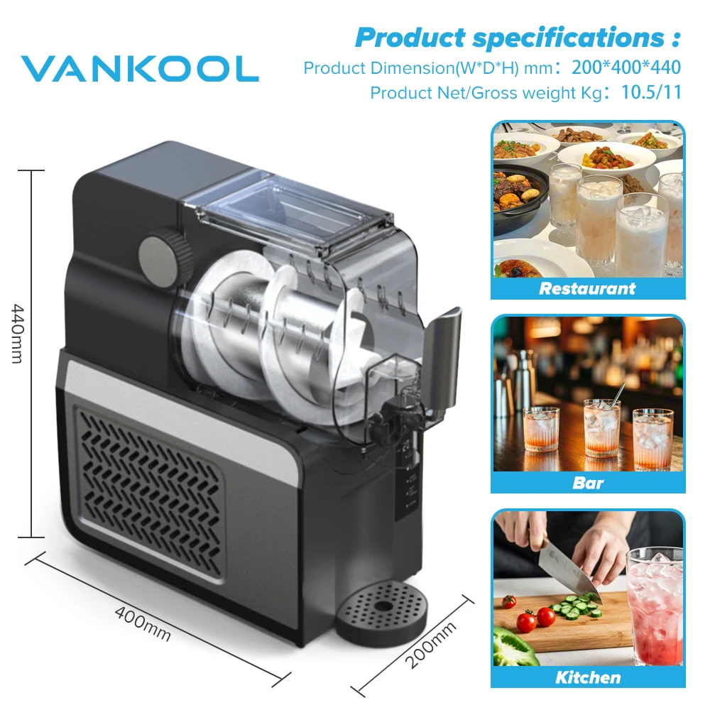 1.8L Home Slushie Machine Frozen Drink Ice Machine for Beverages Wine Sleek Slushy Maker