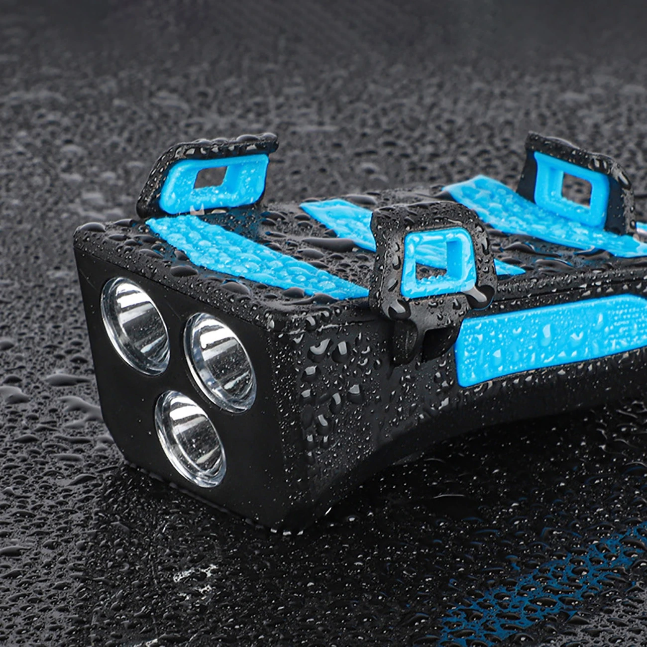 

4In1 Bicycle Front Light Flashlight Bike Horn Alarm Bell Phone Holder Power Bank Waterproof USB LED MTB Cycling Bike Accessories