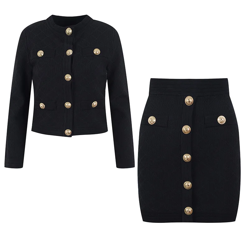 ensemble-2-pieces-en-tricot-noir-avec-boutons-en-metal-cardigan-et-jupe-automne-et-hiver-nouveau-2023