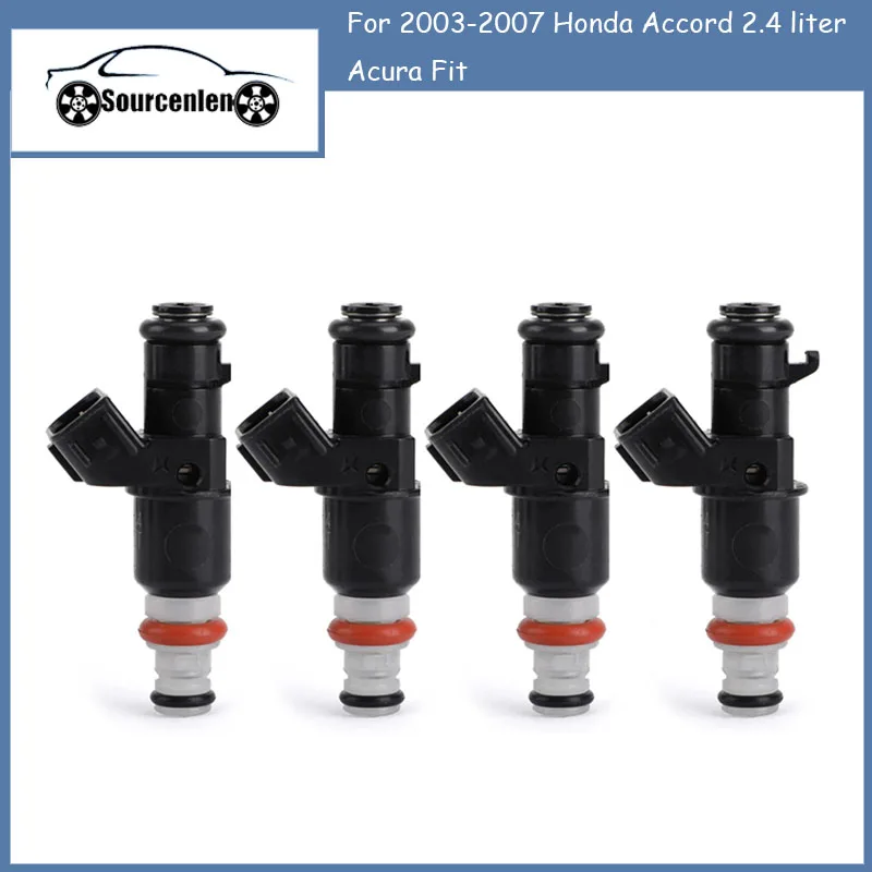 

4 шт./лот 16450-RAA-A01 Автомобильная Топливная форсунка для 2003-2007 Honda Accord 2,4 liter Acura Fit 16450-PPA-A01 842-12288