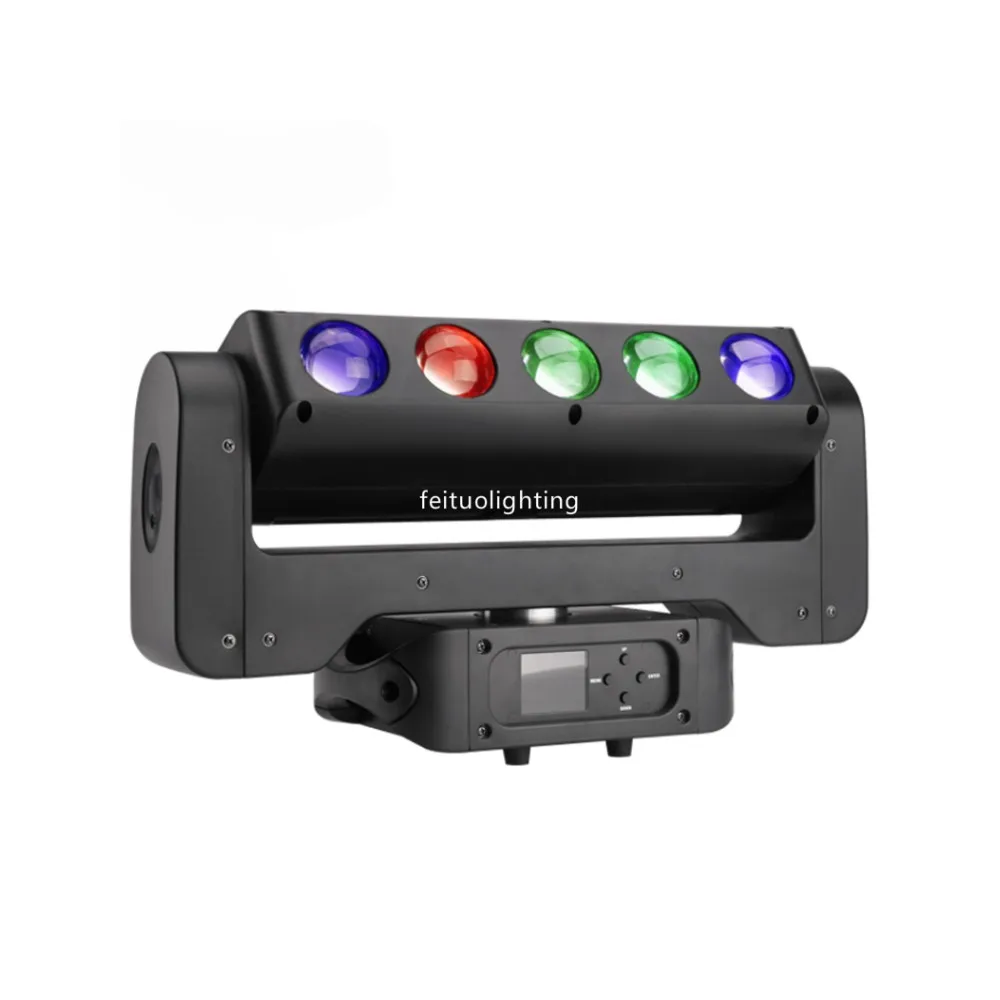 

4pcs/lot Beam Projector Moving Head Lyre 5x40w RGBW 4IN1 Led Beam Bar Infinity Rotation SMD RGB Strobe Moving Head Light