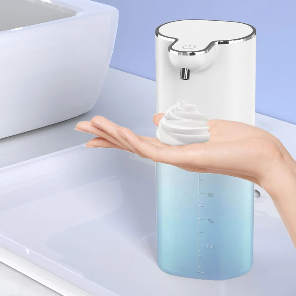 Soap Dispenser Soap Pump Soap Dispenser Head Wall Mounted Dispenser Automatic Soap Dispenser USB Charging Smart Foam/Gel Machine Home Automatic Touchless Sensor Soap Dispenser Hand Sanitizer 400ml