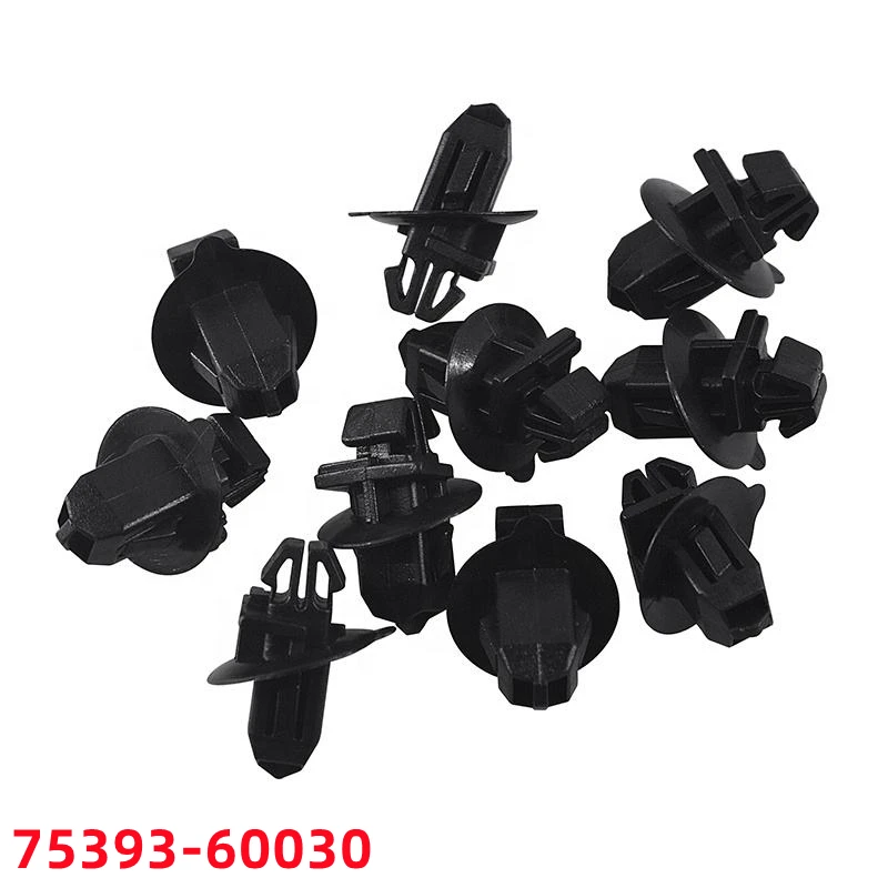 100Pcs Push Type Fasteners Automobile Plastic Fastener Car Door Panel