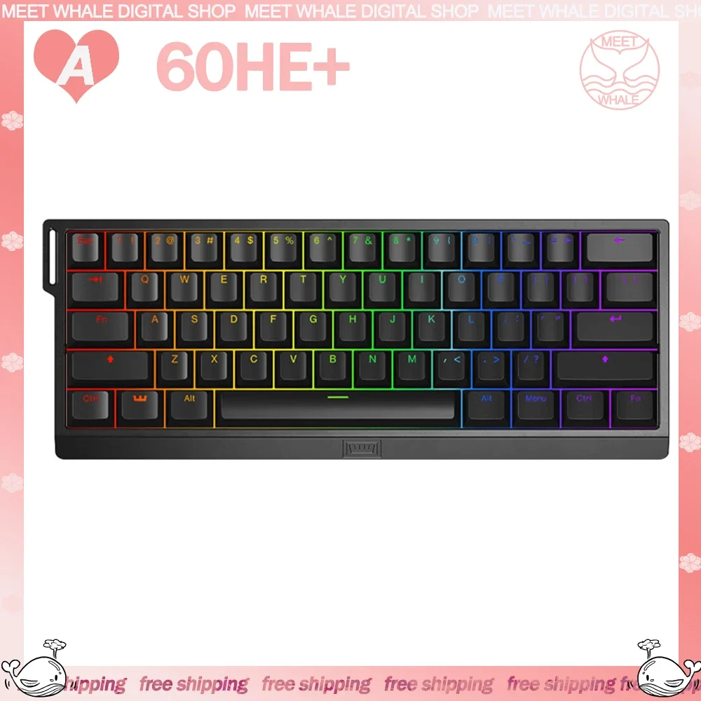 

Wooting 60he+ Mechanical Keyboards 3mode USB/2.4G/Bluetooth Wireless Keyboard Gasket Hot-Swap Rgb Custom Gaming Keyboads Gifts