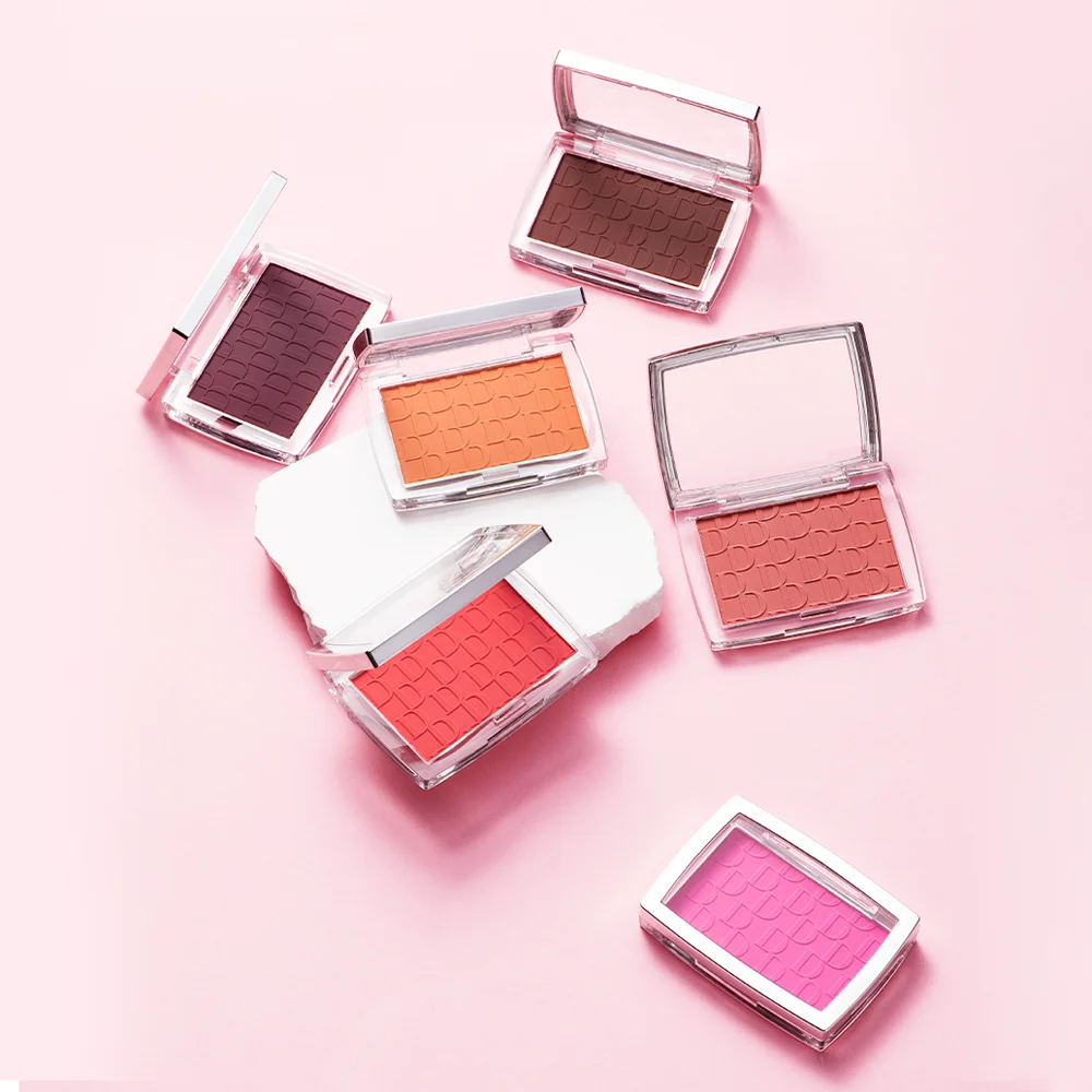 Face Blusher Matte Natural Cheek Tint Brighten Face Pink Red Face Contouring Cosmetics Blush Powder Soft Female Makeup 6