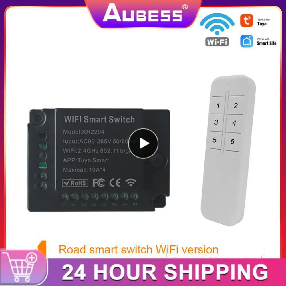Tuya Smart Life Wifi Switch Relè Breaker Module Home Alexa Echo Voice Control Smart Lighting Timer Switch