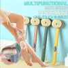 Multifunctional Detachable Bath Brush Back Body Bath Shower Sponge Scrubber Brushes with Handle Massager Bathroom Brush 1