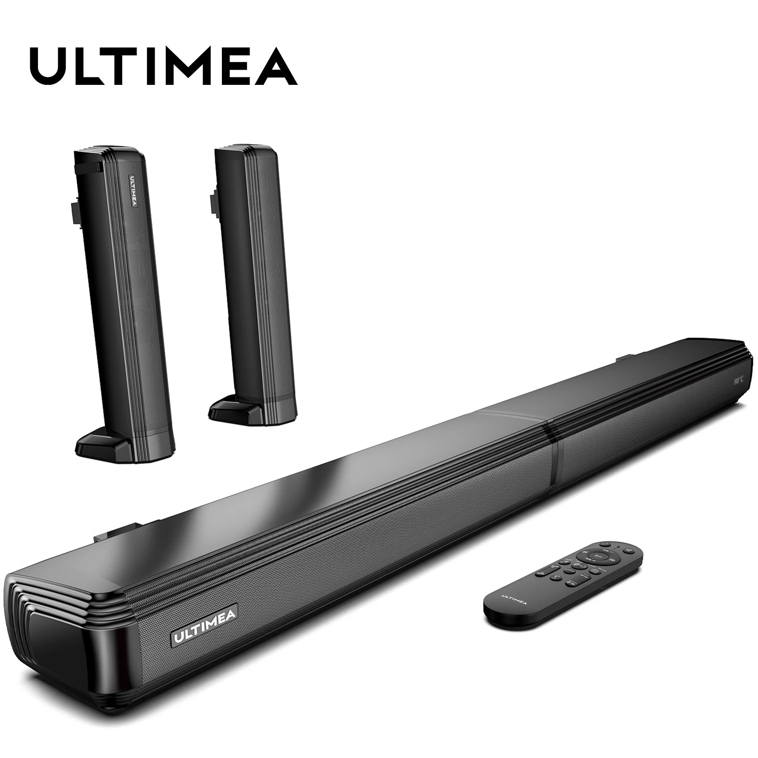 Ultimea 2.2Ch 100W Tv Soundbar 2-In-1 Soundbar Bluetooth Staccabile Per Tv,3 Eq-Modi, Bass Einstellbar Fur Tv-Lautsprecher