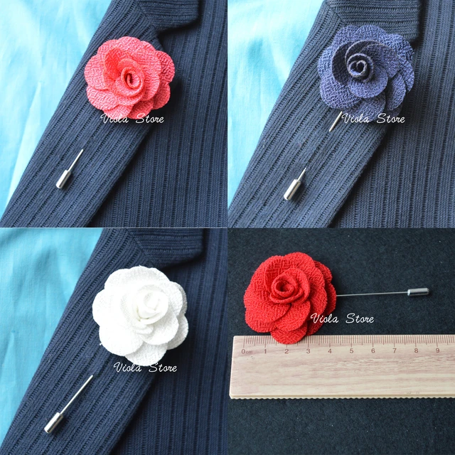 Flower Brooch Wedding Man Suit  Brooch Pin Men Flower Wedding - Wedding  Brooches - Aliexpress