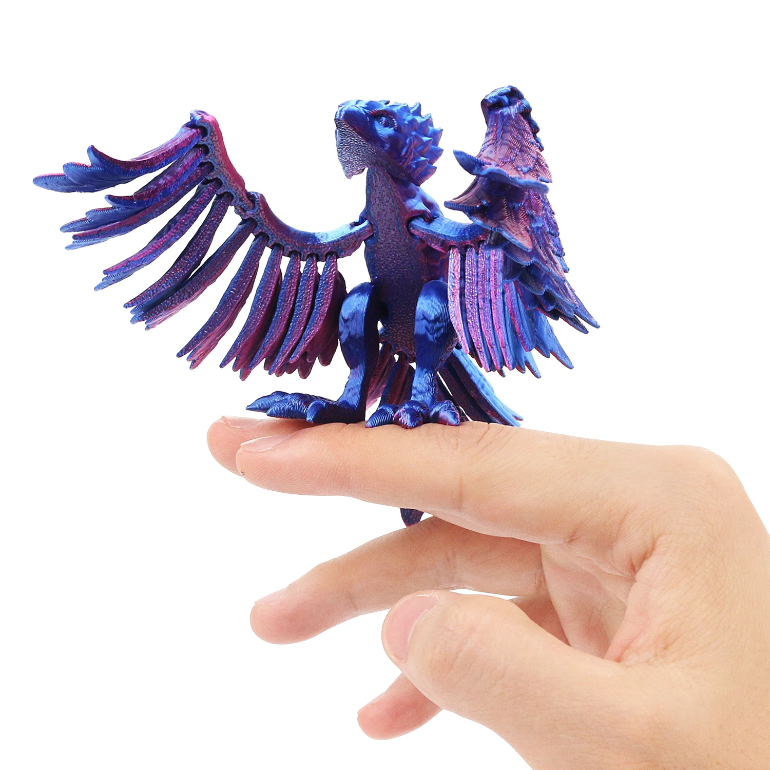 Phoenix Divine Bird Joint Movable Creative Handmade Model New Unique Gift Pressure Relief Toy 5