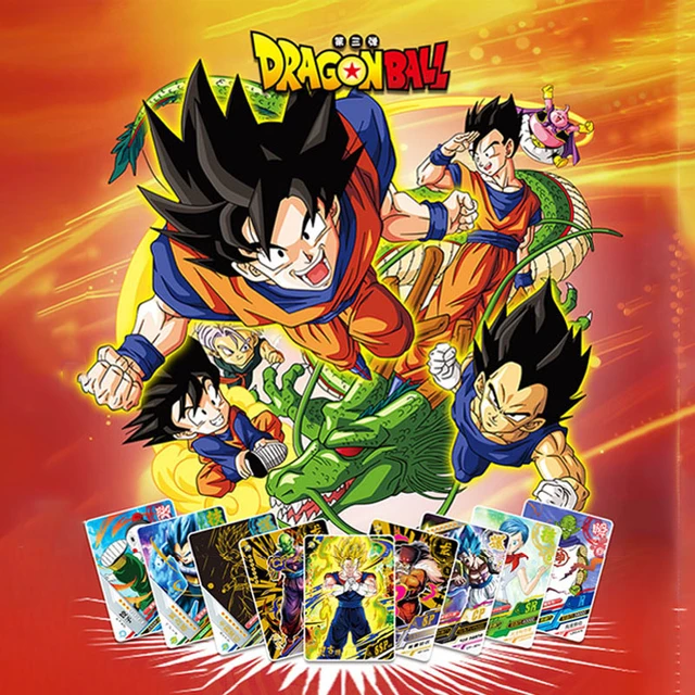 Bonecos desenhos animados dragon ball, cartas colecionáveis super