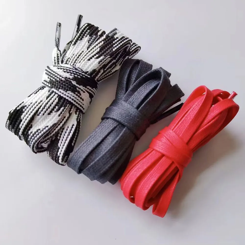 Mode Flache Wachsen Schnürsenkel Männer Frauen Trend Persönlichkeit Turnschuhe Sport Casual Basketball Rot Schwarz Darth Vader Barb Schnürsenkel – Detail 5