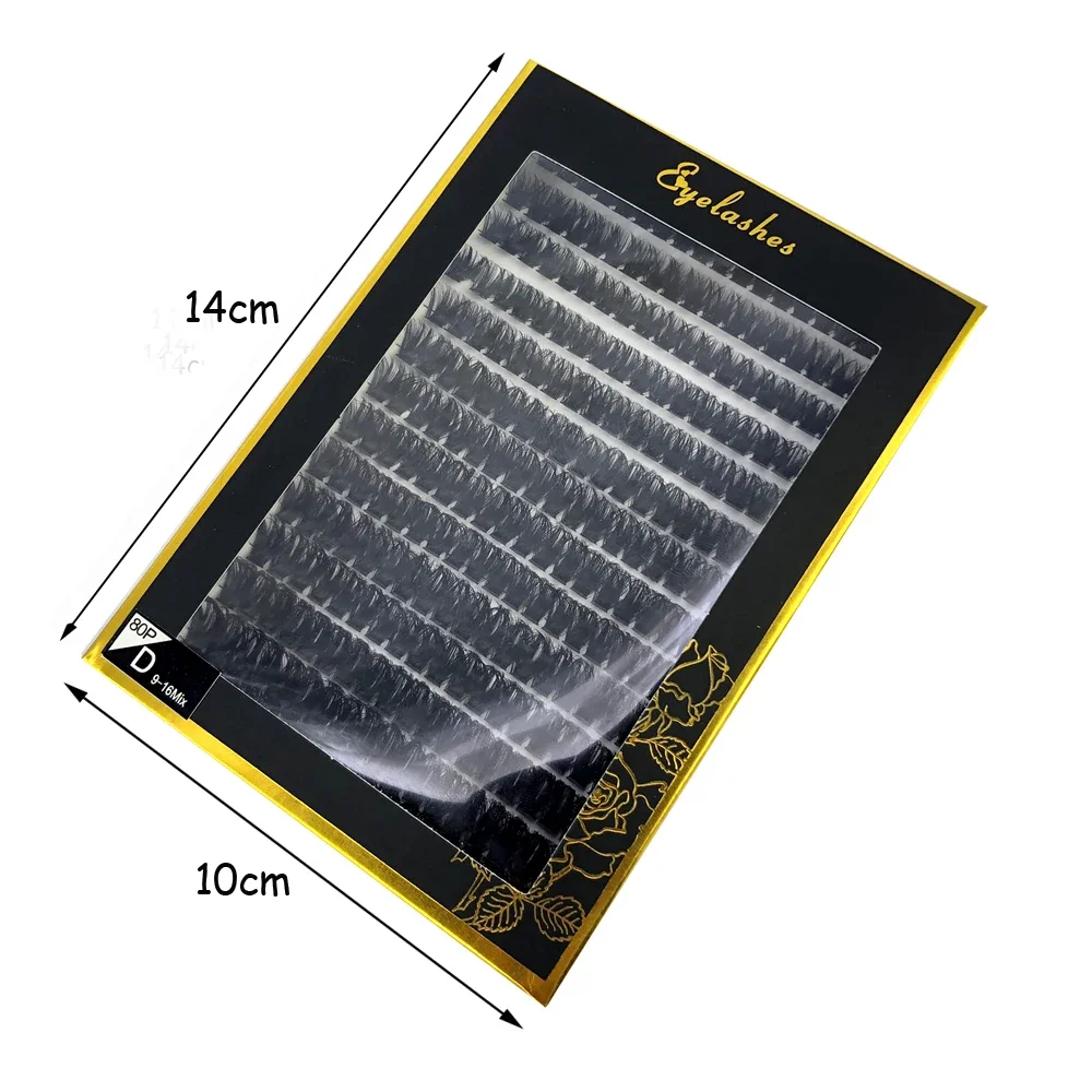 60D/80D Mink Eyelashes 100/280 Bundles Natural Eyelash extension 3D Russia Volume Individual Eyelash Cluster Makeup Tools Lashes