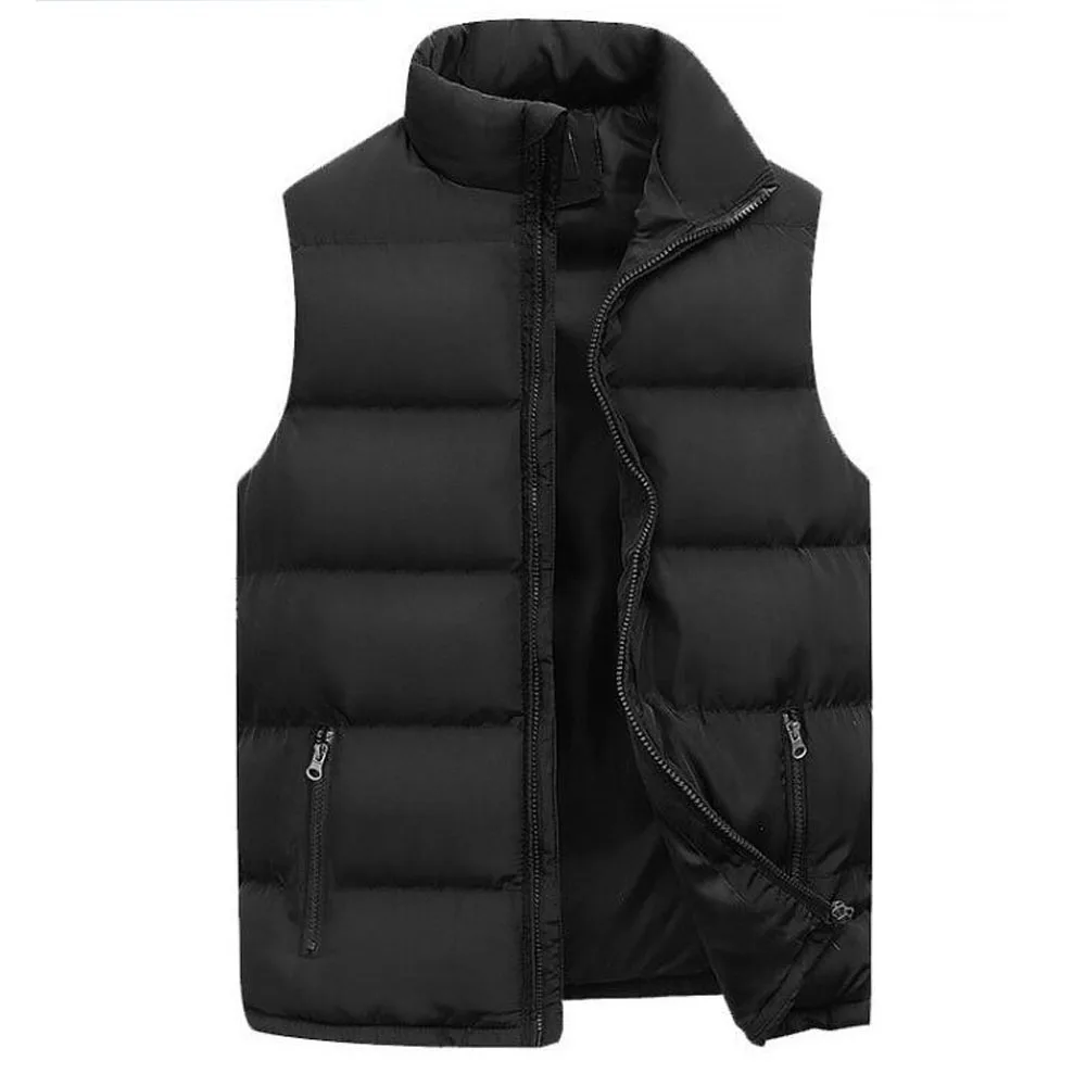 Cotton Unisex Parka Waistcoat for Autumn Winter