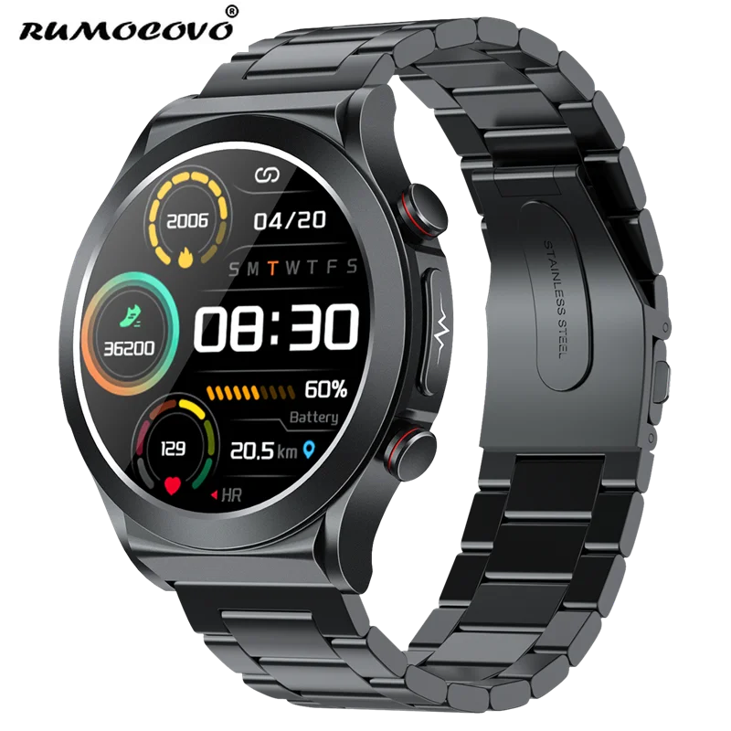 

RUMOCOVO® TK21P Smart Watch Heart Rate Blood Sugar Pulse Therapy Uric Acid Lipid ECG Health Monitoring Sports Smartwatch