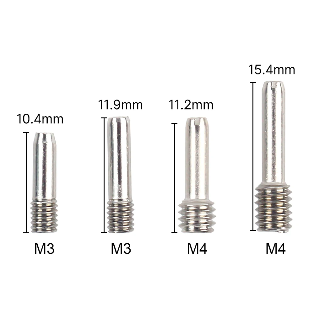 INJORA 10Pcs 스테인레스 스틸 M3 M4 1/10 RC 자동차 크롤러 용 헤드리스 육각 드라이브 샤프트 나사 핀