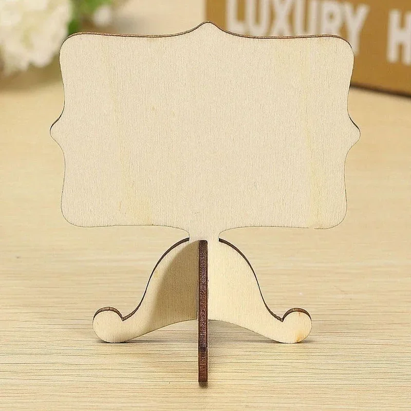 10 Pack Mini Wooden Chalkboard Blackboard Message Wedding Party Labels Tabletop Decoration Welcome Sign Table Numbers