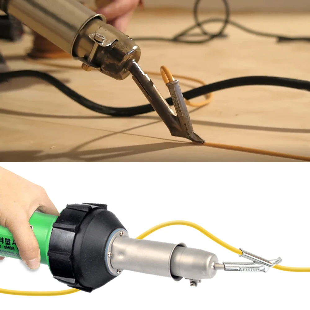AC 220V 1600W 50/60hz Plastic Welding Machine Electric Hot Air Gun Plastic Welding Gun + Heating Core + Flat Head Accessories 5