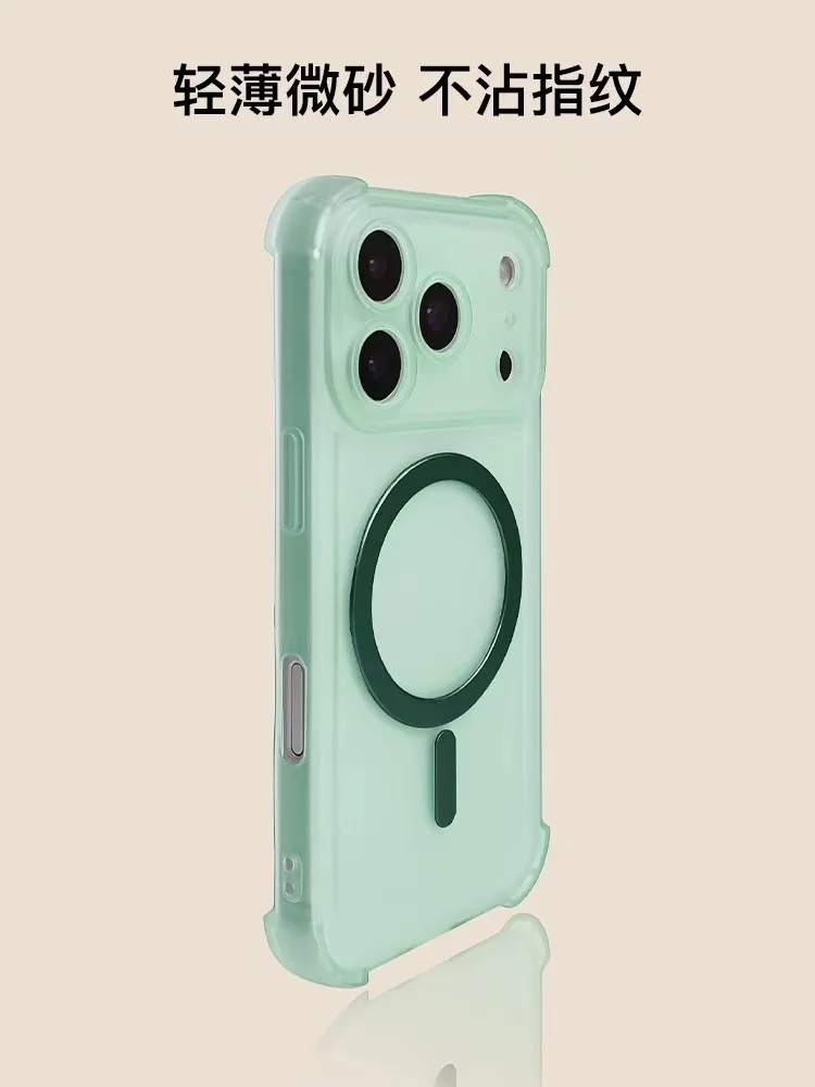 Vibrant Candy Color Transparent Magnetic Phone Case with Bumper Cover