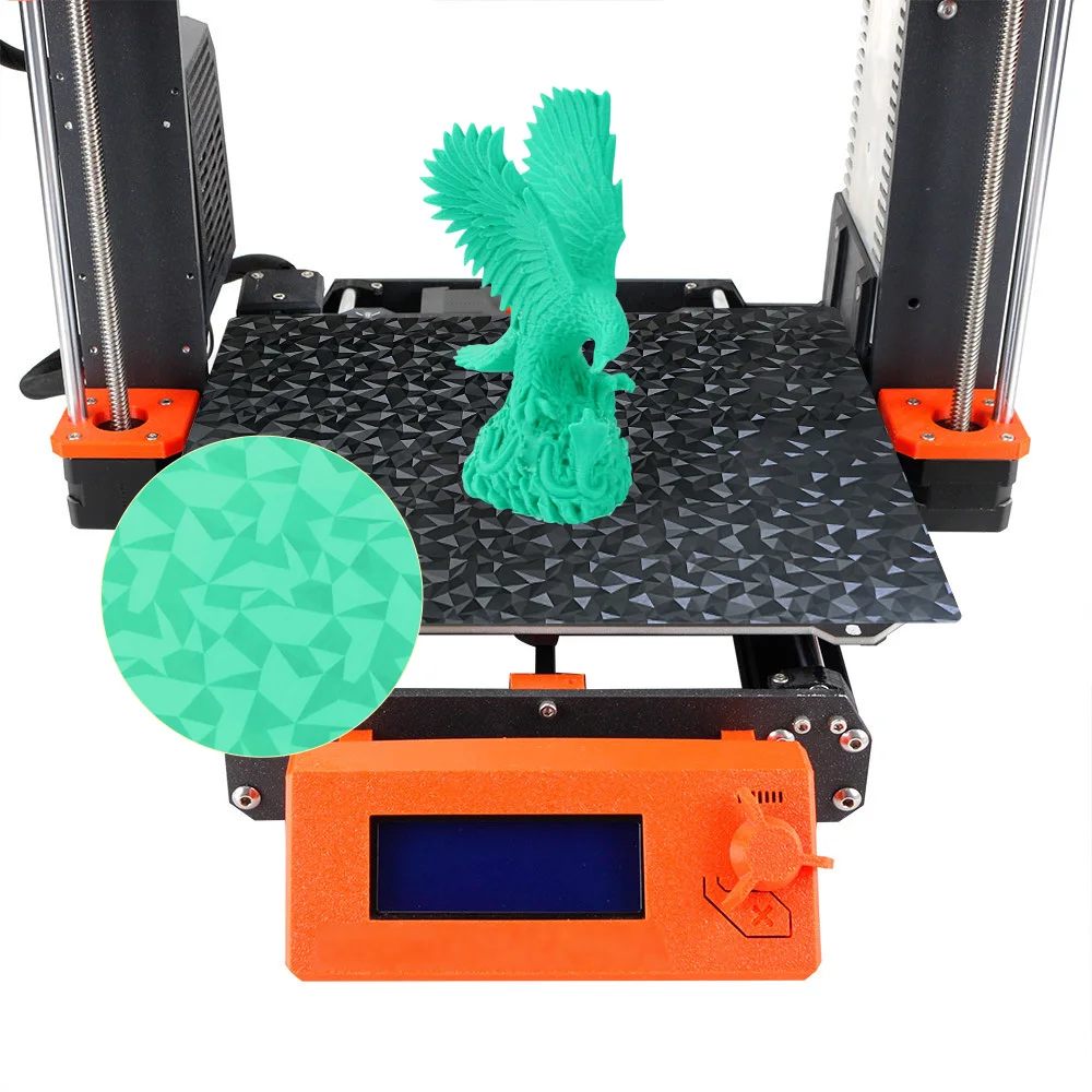 Фото MK3S PEO сборка пластины H1H для Prusa i3 MK2.5S Mk3 двухсторонний PEI пружинный стальной лист ПЭТ углеродный для Prusa i3 MK3S + MK4 обновление №5