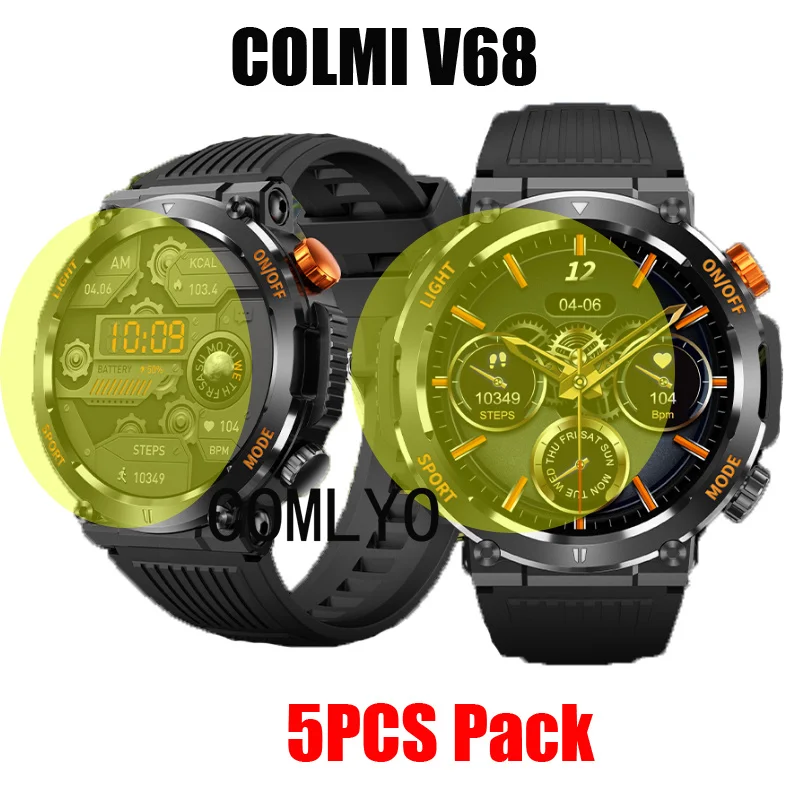 

5 шт., ультратонкая Защитная пленка для смарт-часов COLMI V68