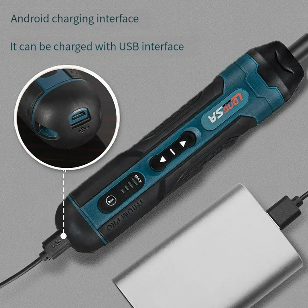 Compact 3.6V Multi-Function Electric Screwdriver with Torque Adjustment and Lithium Battery