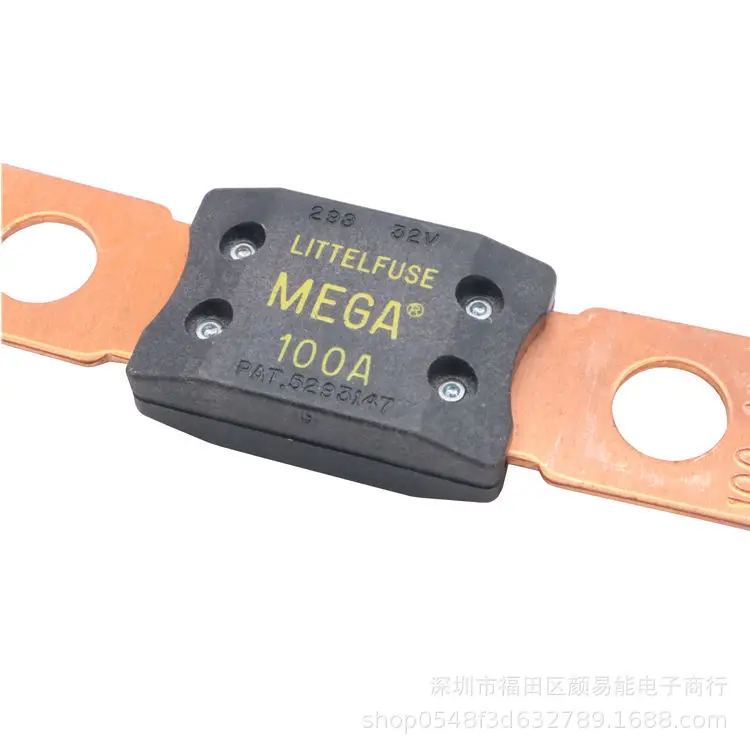 5 개/몫 LITTELFUSE 298 대형 플랫 플레이트 타입 볼트 타입 자동차 퓨즈 시트 메가 100A250A400A450A 32v 새로운 원본