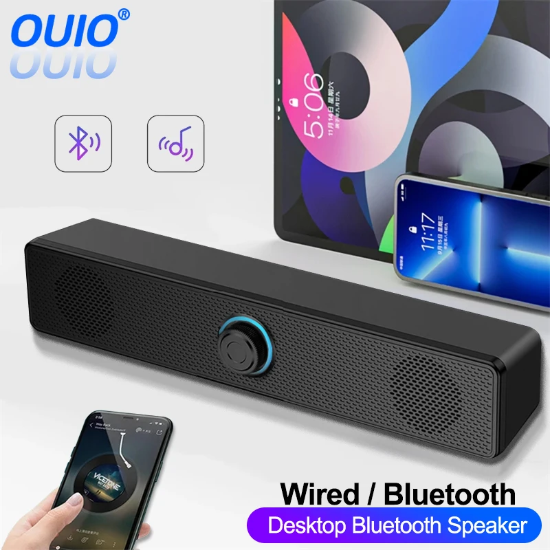 Computer Speaker PC Soundbar Wired and Wireless Bluetooth Speaker USB Powered For PC TV Laptop Gaming Home Theater Surround Audio System