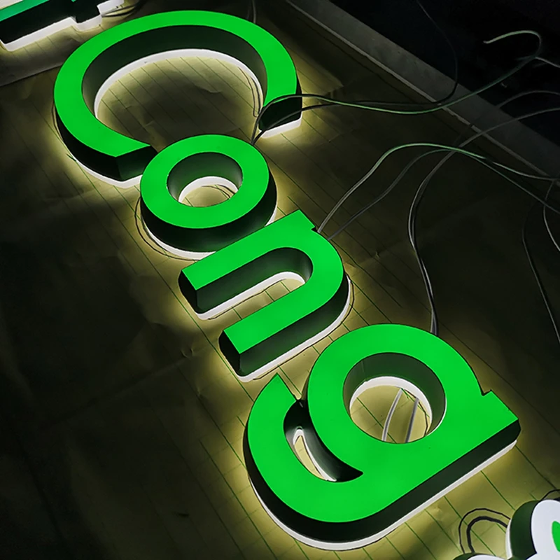 3D Banners Signboard Outdoor Acrylic Letter For Store Channel Letters 3D Led Shop Letters