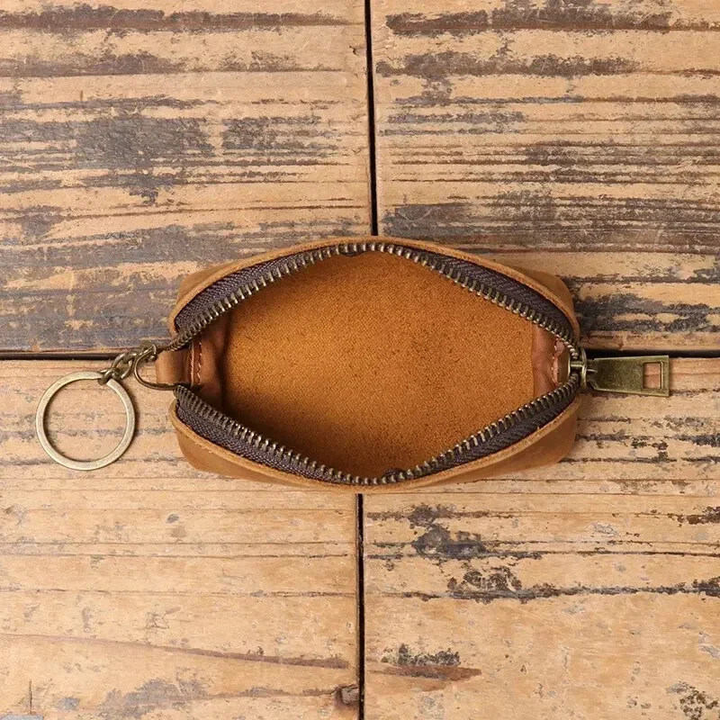 Vintage Genuine Leather Coin Purse and Card Holder Wallet