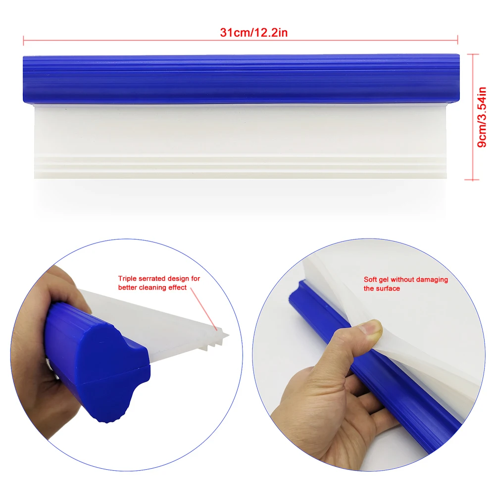 Plastic Scraper Squeegee Tint Tool Glass Windshield Water Wiper Car Styling Sticker Accessory Window Film Card Squeegee B93 car cleaning tool glass cleaner squeegee