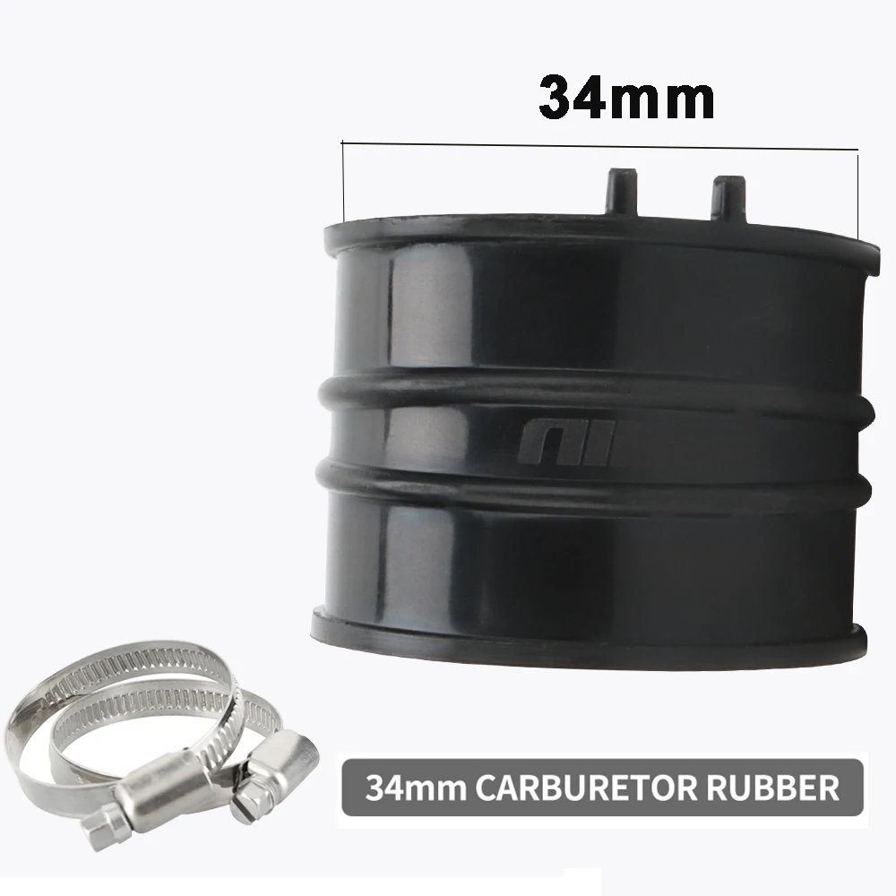 Nibbi motorrad vergaser gummi adapter 33//46mm einlass ansaug krümmer rohr für honda yamaha gy6 motor pwk pe carb – Detail 3